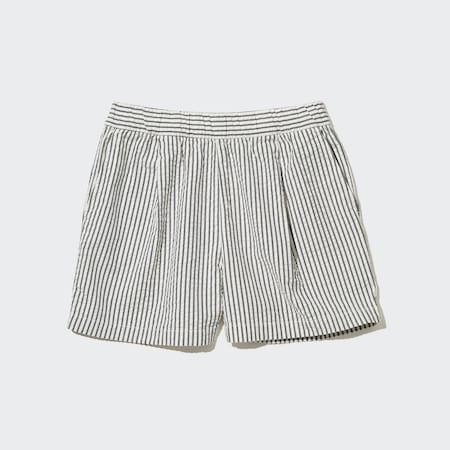 Seersucker Easy Shorts Striped