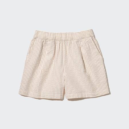 Seersucker Striped Easy Shorts
