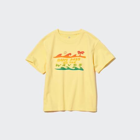 Kinder AIRism Baumwoll T-Shirt mit Print