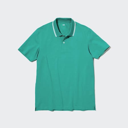Men DRY Piqué Contrast Tip Polo Shirt