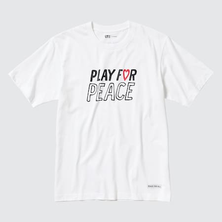 PEACE FOR ALL UT Camiseta Estampado Gráfico (Kei Nishikori)