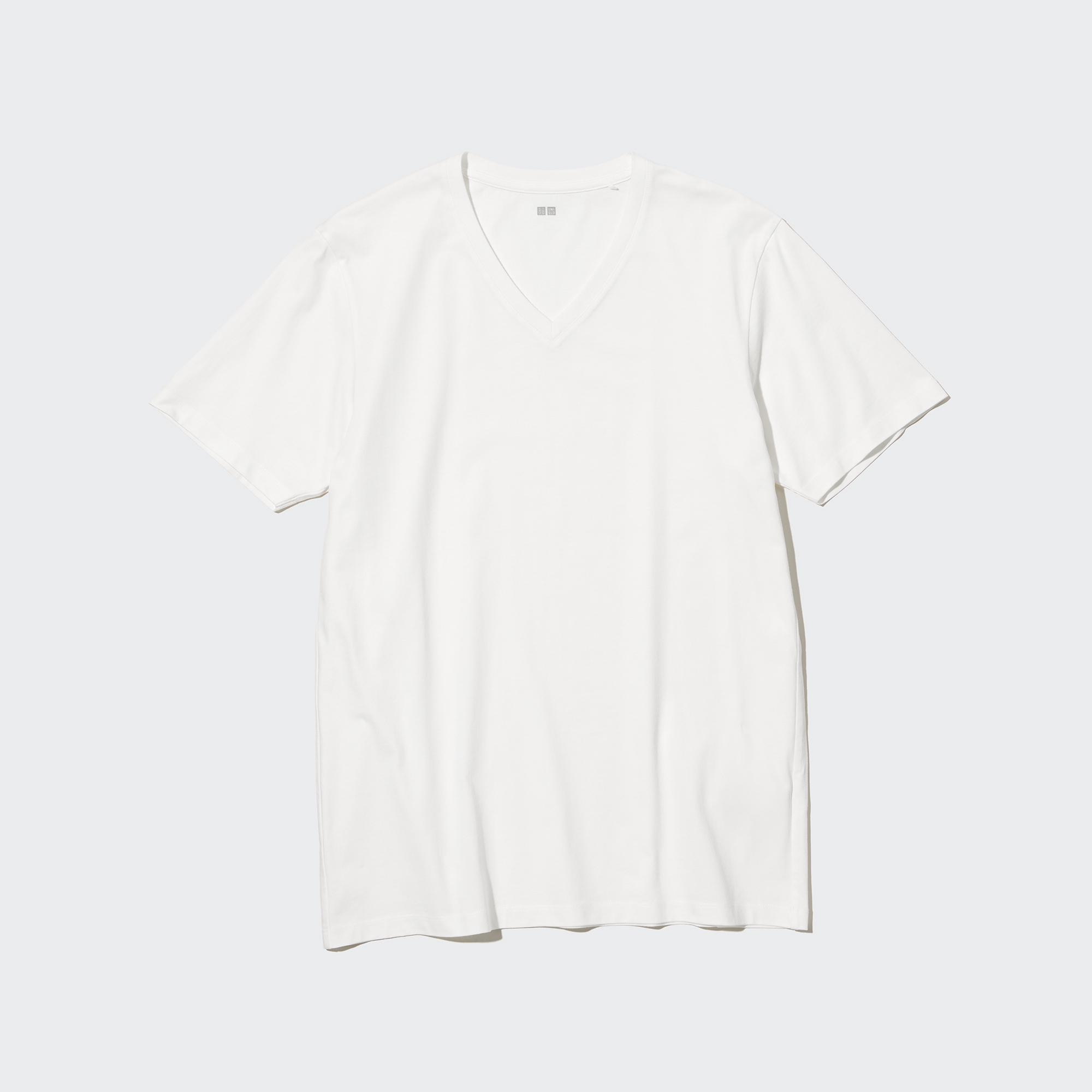 100% Supima Cotton V Neck Short Sleeved T-Shirt | UNIQLO GB