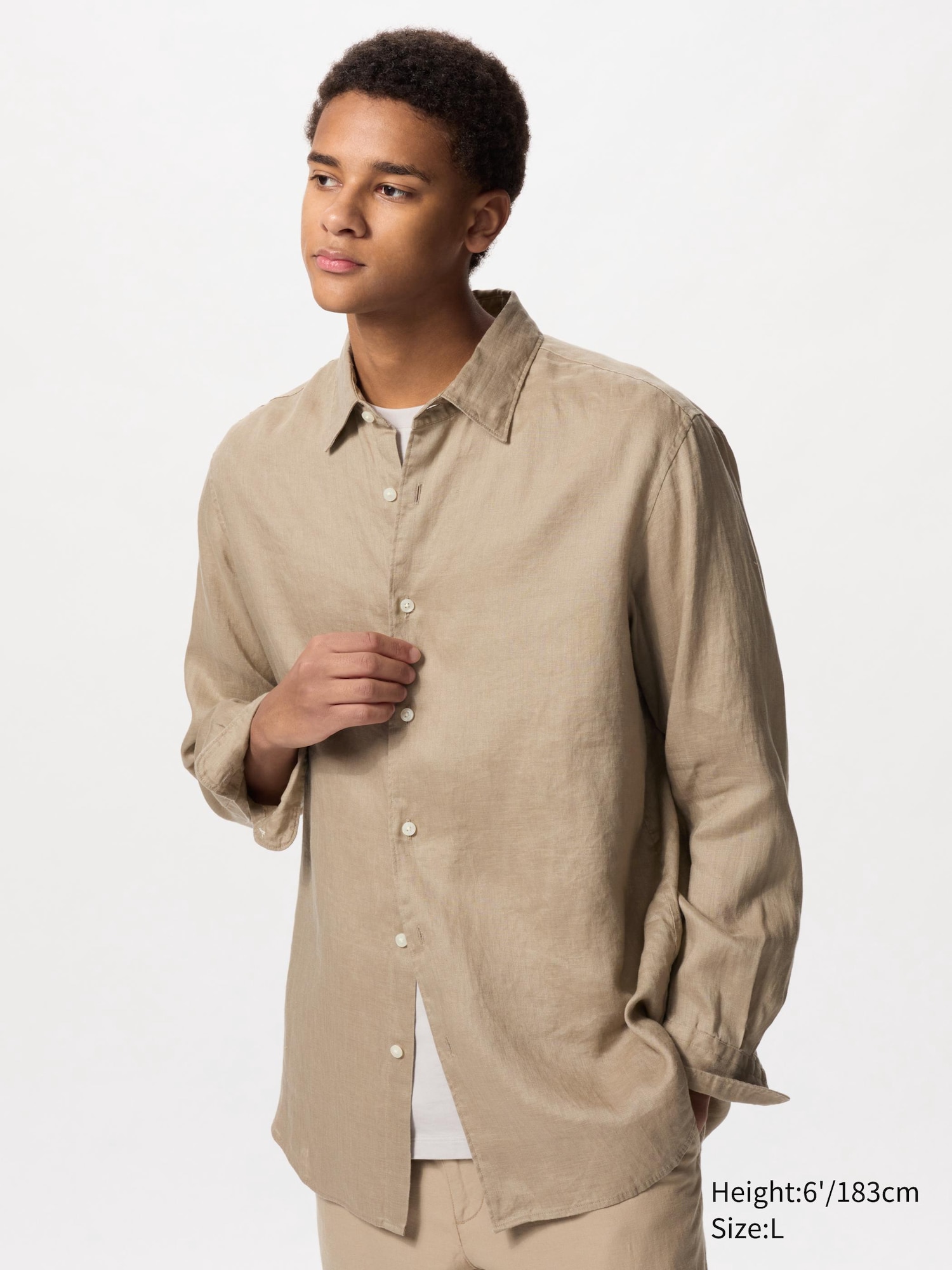 Chemise 100% lin premium pour Homme | UNIQLO FR