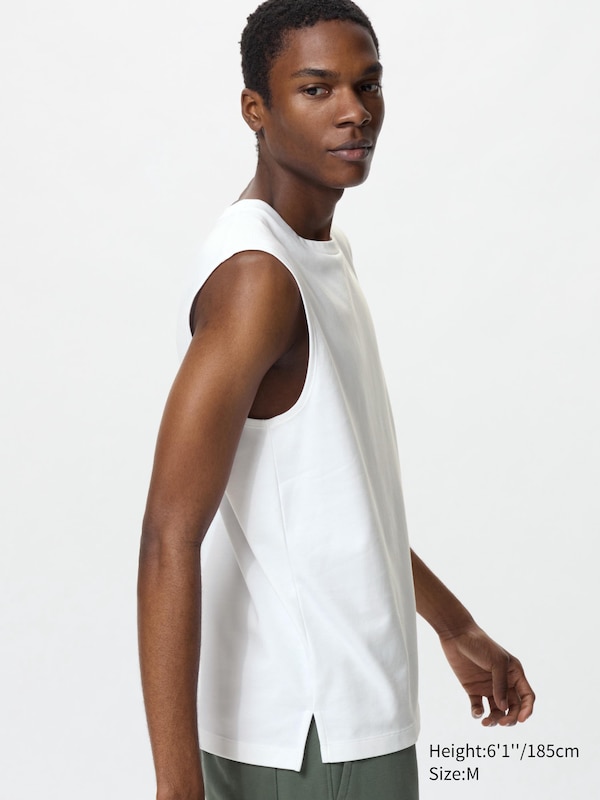 AIRism Cotton Sleeveless T-Shirt