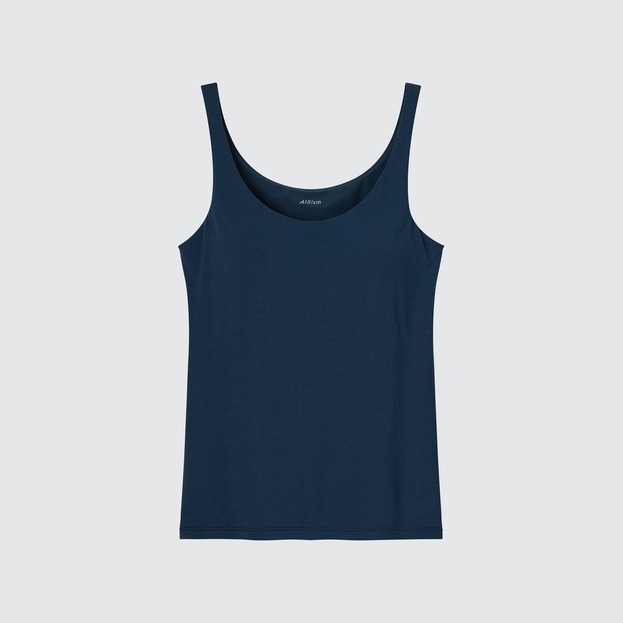 Uniqlo Airism Ribbed Tank Top Padded Womens Fashion Tops Sleeveless  on Carousell