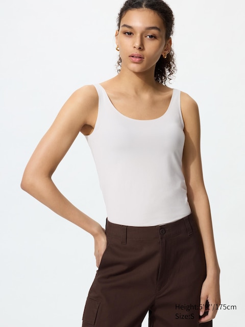 Uniqlo - Top Airism (Sans Manches) - Gris Clair - M