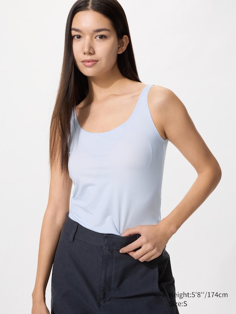 Uniqlo - Top Airism (Sans Manches) - Bleu Clair - M