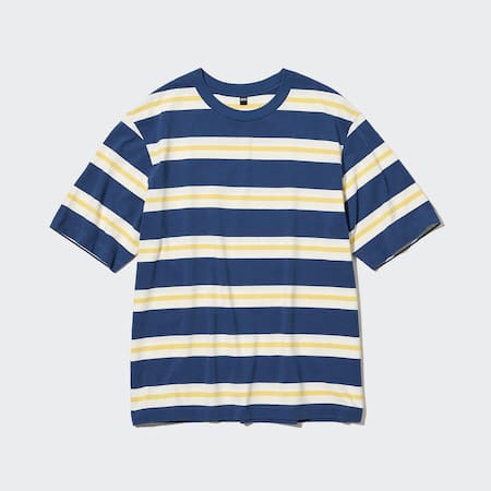 Oversized Striped Half Sleeved T-Shirt