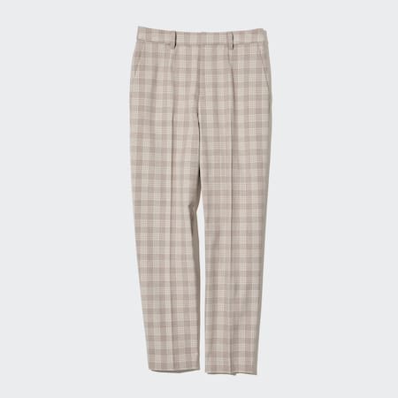 Smart Checked Ankle Length Trousers (Long)