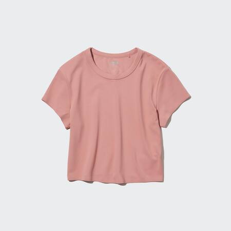 AIRism Extra Soft Cropped Short Sleeved T-Shirt