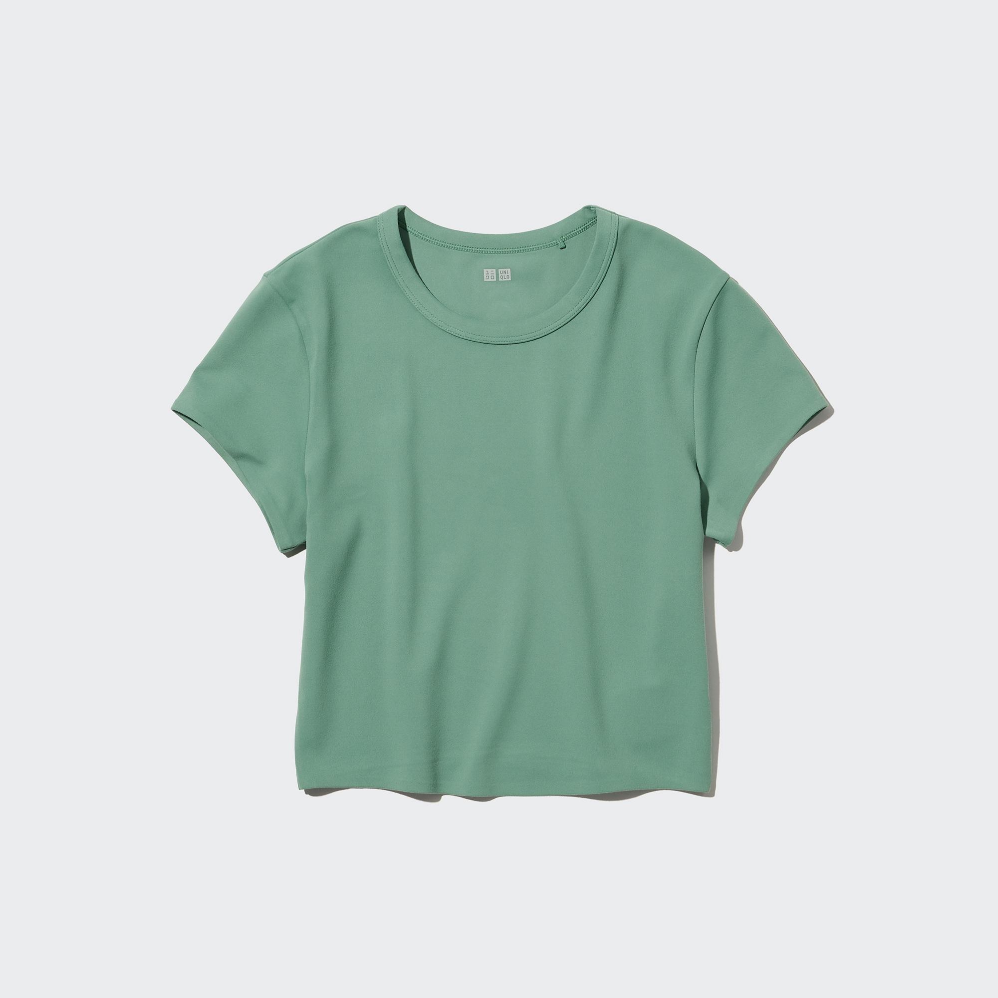 AIRism Extra Soft Cropped Short Sleeved T-Shirt