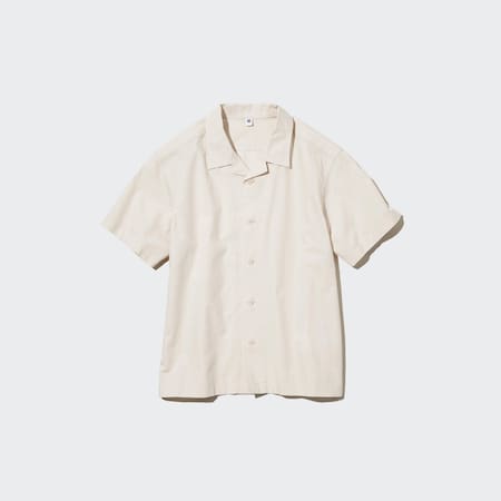 Kids 100% Cotton Open Collar Short Sleeved Shirt