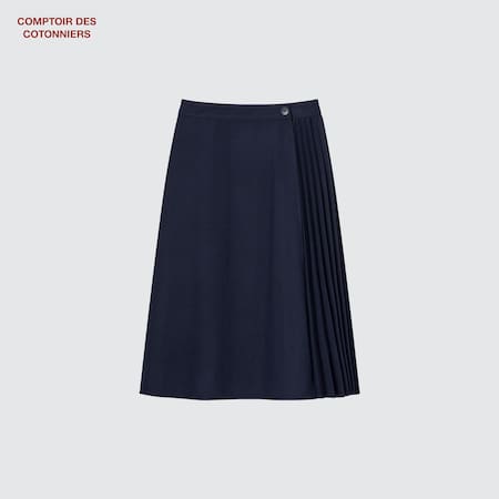 Comptoir des Cotonniers Wool Pleated Skirt
