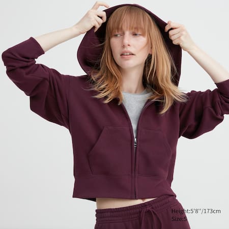 Sweat Cropped Fit Zipped Hoodie