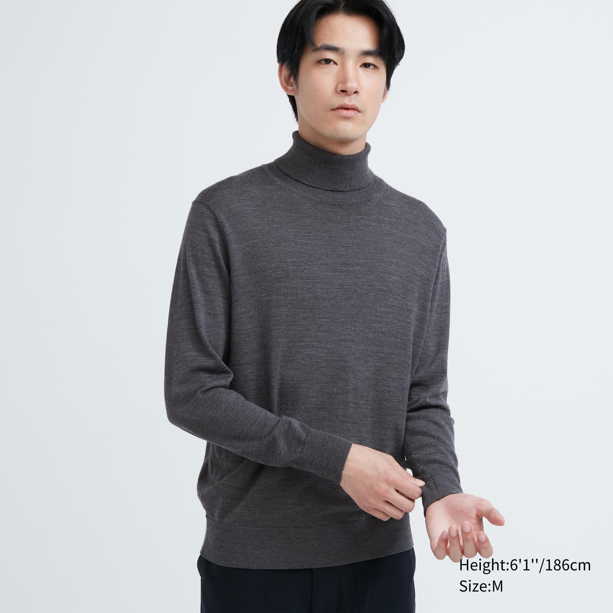 Uniqlo col 2025 roulé cachemire homme