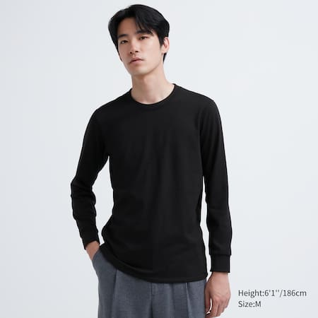 HEATTECH Crew Neck Long Sleeved Thermal Top, UNIQLO EU