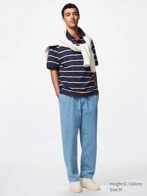Stretch Easy Ankle Trousers (Denim)