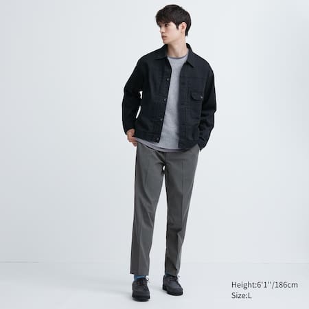 Smart Wool-Like Ankle Length Trousers (Long) | UNIQLO GB