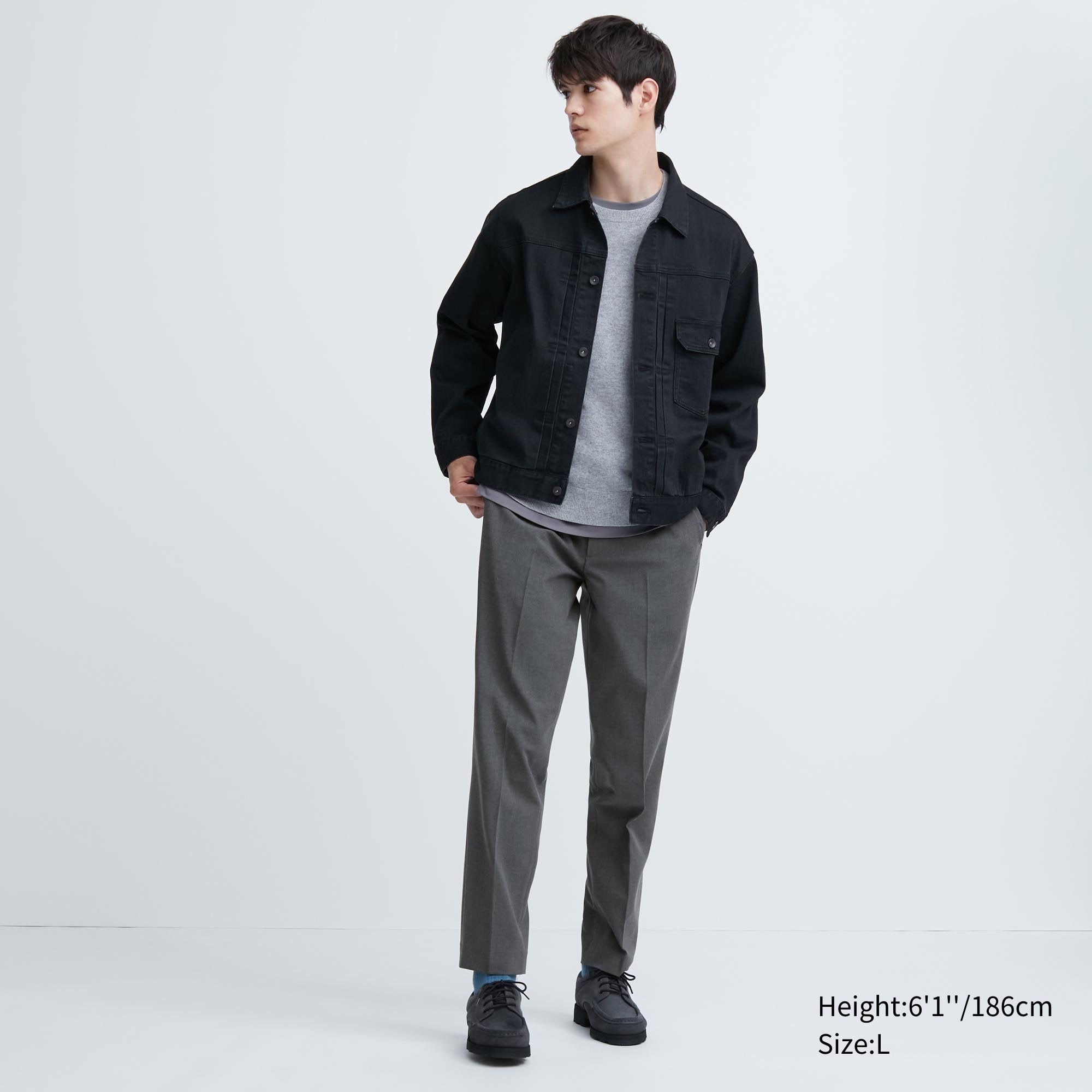 Smart Wool-Like Ankle Length Trousers (Long) | UNIQLO GB