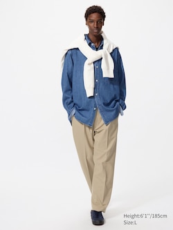 Pleated Wide Trousers