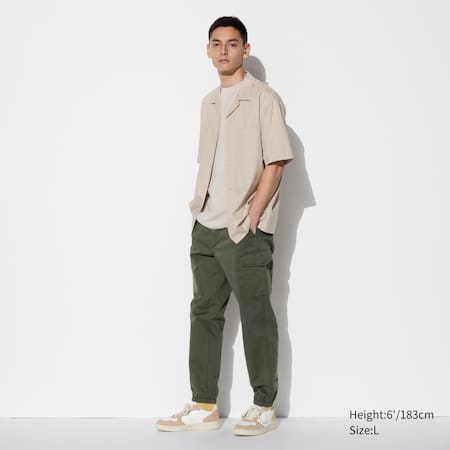 Uniqlo Men's Ultra Stretch Active Jogger Pants (58Dark Green-Large