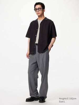 Pleated Wide Trousers (Longer)
