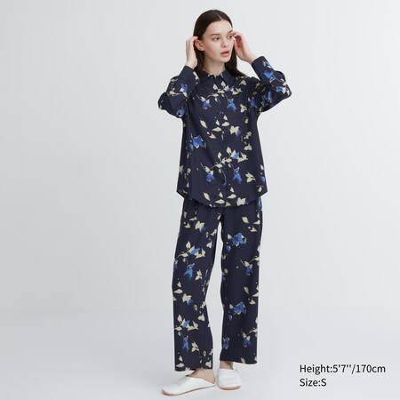 Satin Printed Long Sleeved Pyjamas