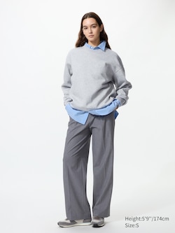 Pleated Wide Trousers (Longer)