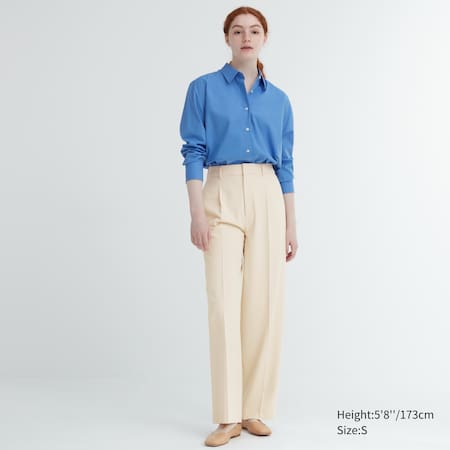Pleated Wide Trousers (Long)