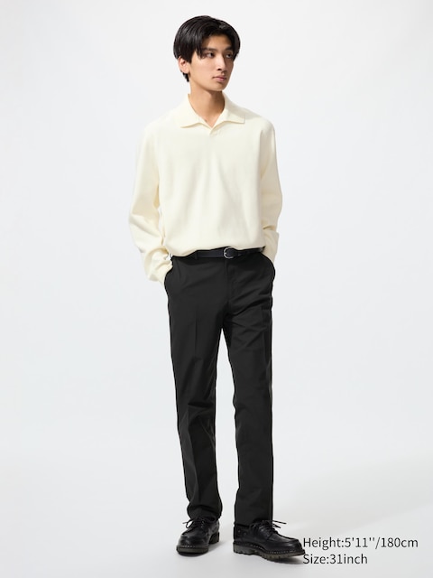 Uniqlo - Pantalon Airsense (Effet Coton) - Noir - 28Inch