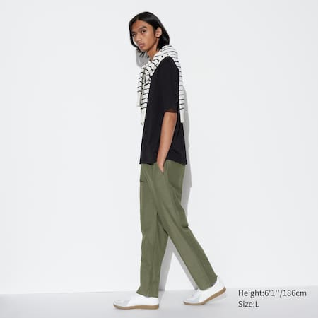 Linen Blend Relaxed Fit Trousers