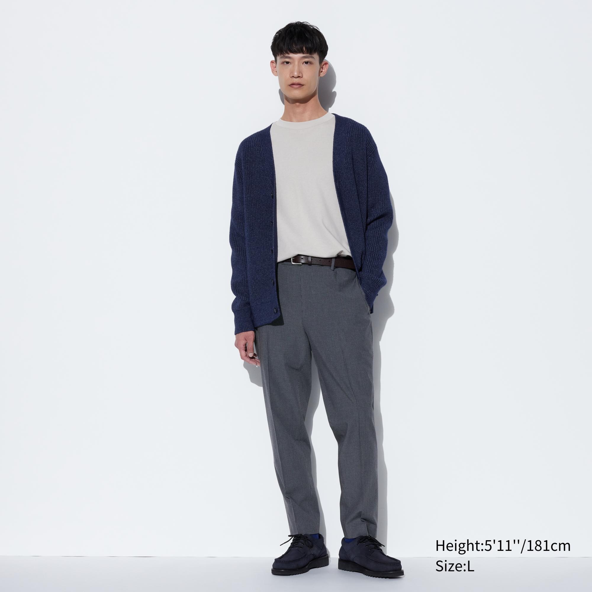 Slim Fit Cotton twill trousers - Khaki green - Men | H&M IN
