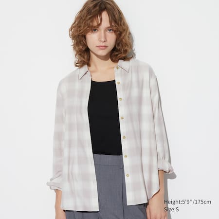 Soft Brushed Checked Long Sleeved Shirt