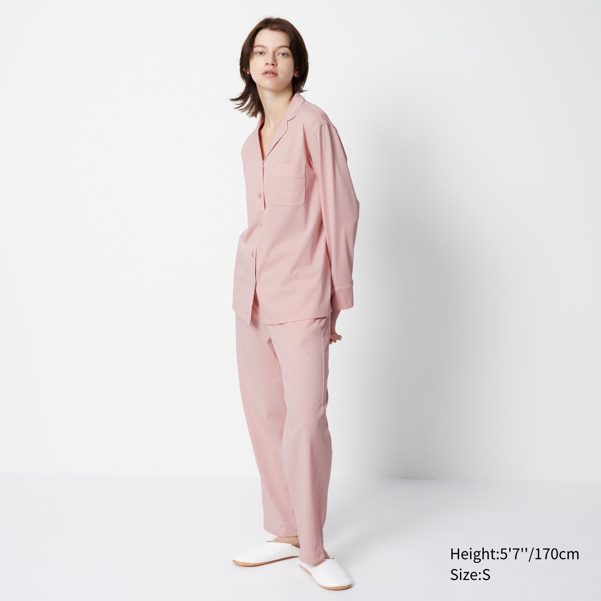 AIRism Cotton Long Sleeved Pyjamas | UNIQLO EU
