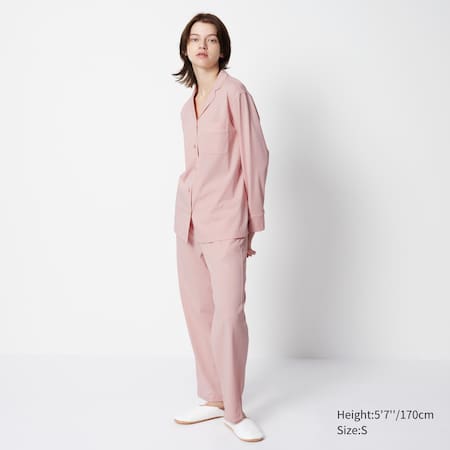 Pyjama en Coton AIRism Manches Longues