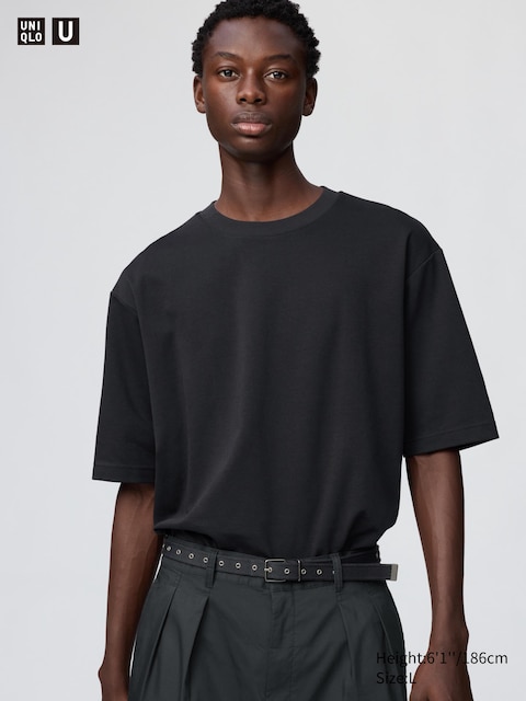 Uniqlo - T-Shirt Oversize Airism En Coton - Noir - M