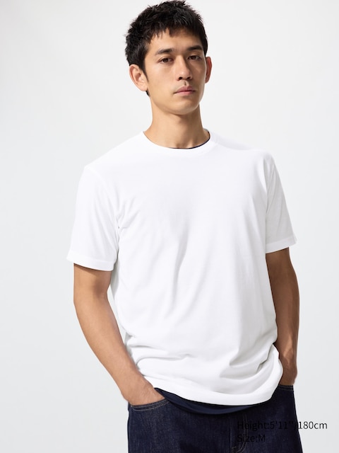 Uniqlo - T-Shirt Dry Coloré - Blanc - Xs