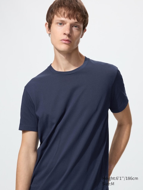 Uniqlo - T-Shirt Dry Coloré - Bleu Marine - M