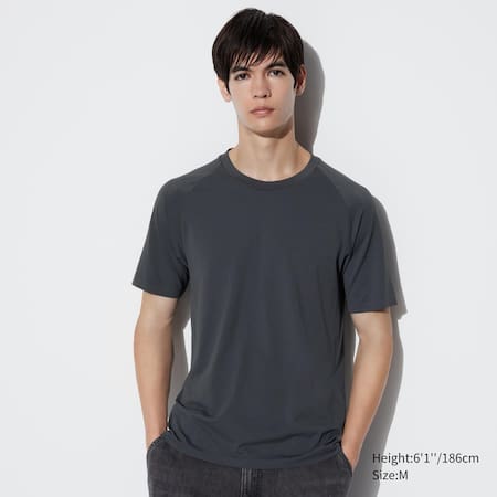 T-shirt noir oversize en coton épais