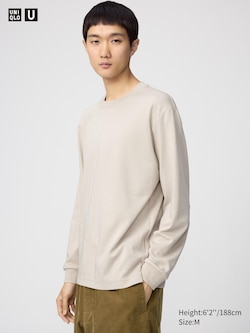 AIRism Cotton Crew Neck T-Shirt (Long Sleeve)