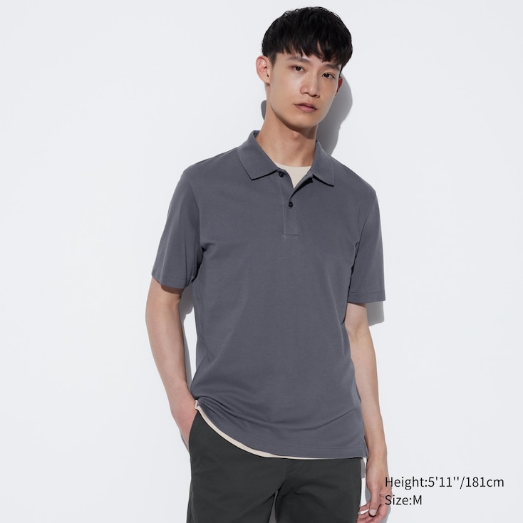 AIRism Cotton Pique Short Sleeve Polo Shirt