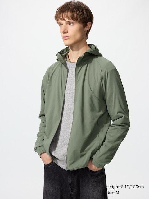 Uniqlo - Sweat Dry-Ex Zippé À Capuche À Protection Uv - Vert Olive - L