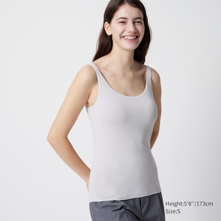 Hooray, bra top fans! We've added new styles to our lineup this season -  AIRism camisoles, ribbed tank tops, cotton tank tops, and relaxe