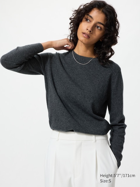 Uniqlo - Pull 100% Cachemire - Gris Foncé - Xs