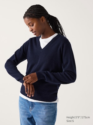 100 % Kaschmir Pullover (V-Ausschnitt)