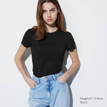 Women Tight Slim Fitted Crew Neck Sleeveless Plain Basic T Shirt Blouse Top  Tees