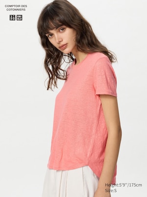 Linen Blend Mini Dress