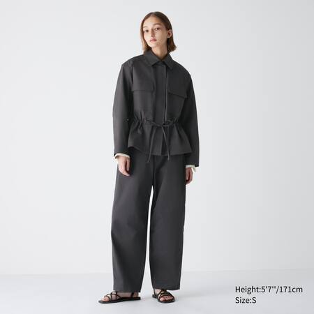 Cotton Blend Drawstring Jacket | UNIQLO GB