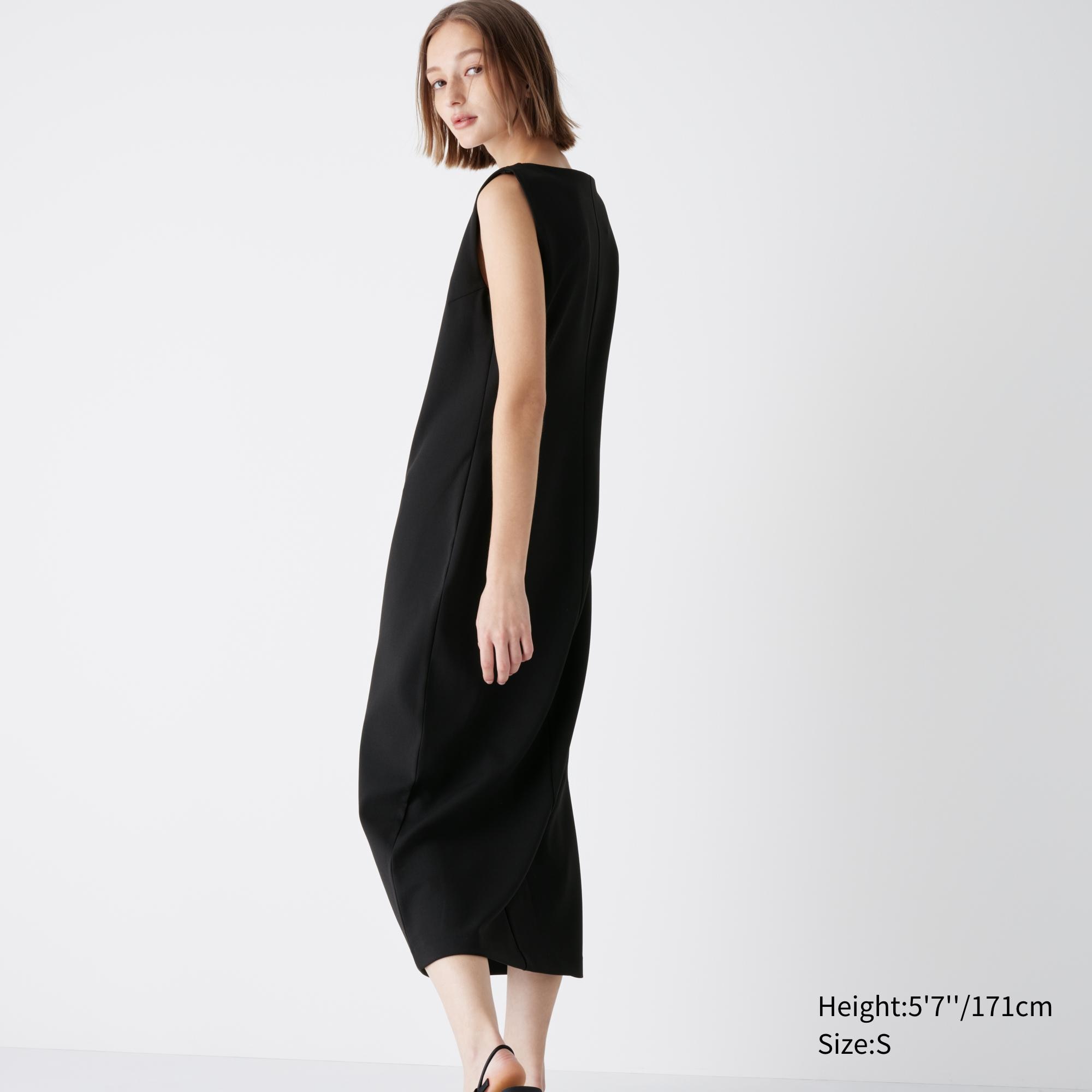 Crepe Jersey Sleeveless Dress | UNIQLO GB