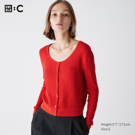 Lace Round Neck Short Cardigan | UNIQLO EU